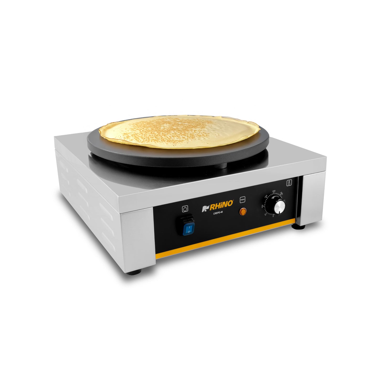 Crepera eléctrica, plato de hierro fundido con teflón de 40 cm de diámetro CREPE-40