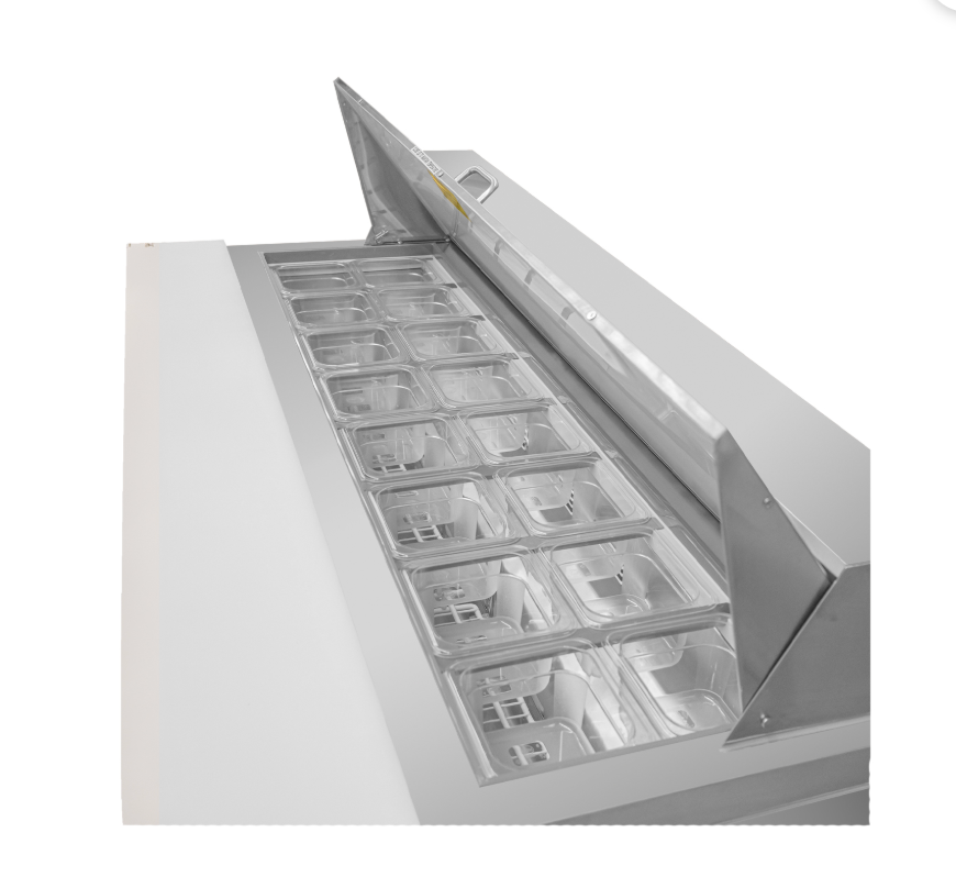 Mesa Refrigerada de Acero Inoxidable para Preparación 15.2 pies MERSAL-60