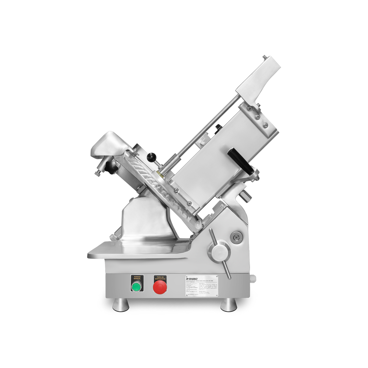 Rebanadora de engranes para carne semi congelada con cuchilla de 350 mm de diámetro REBEN-350