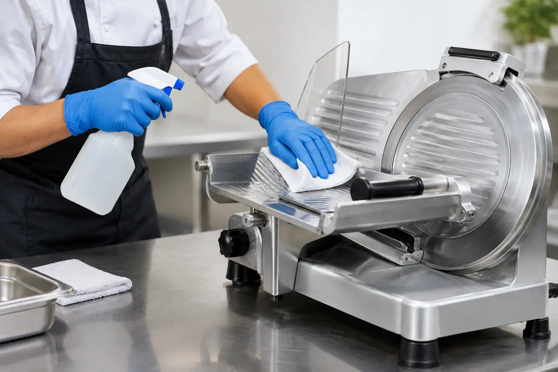 Cómo limpiar una rebanadora de carne con seguridad