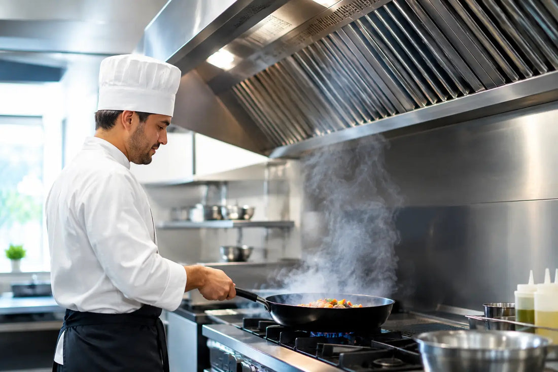 Cómo reducir humo en cocina comercial rápido