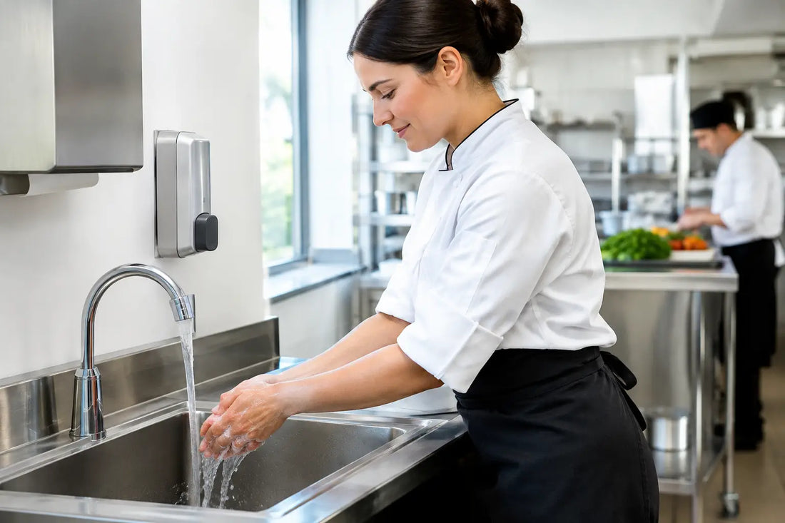 Guía de lavamanos para restaurantes comerciales