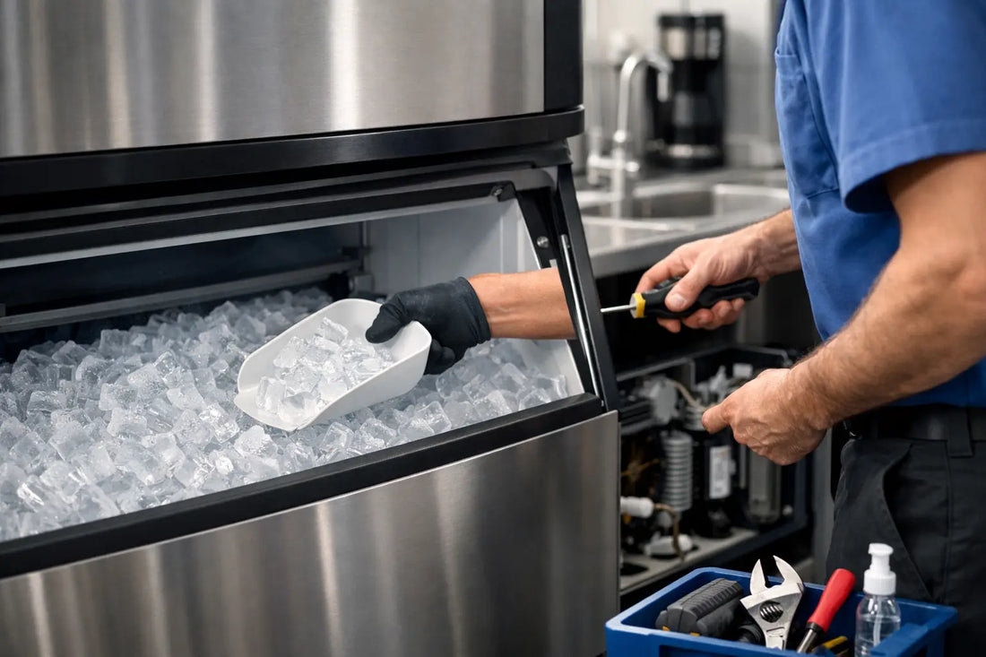 Cómo mantener una máquina de hielo comercial