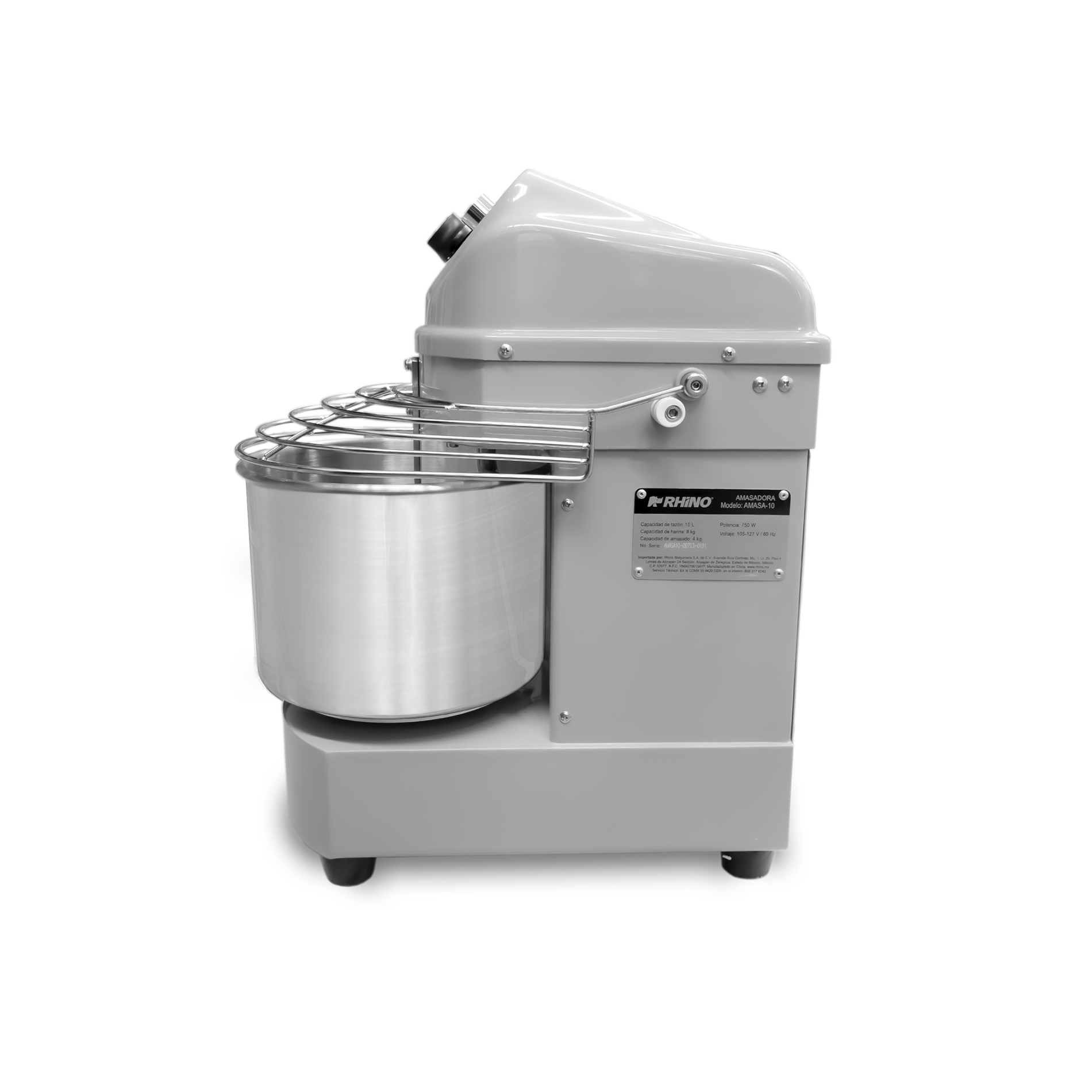 Amasadora de doble acción giratoria 20L. Potencia 1,500W