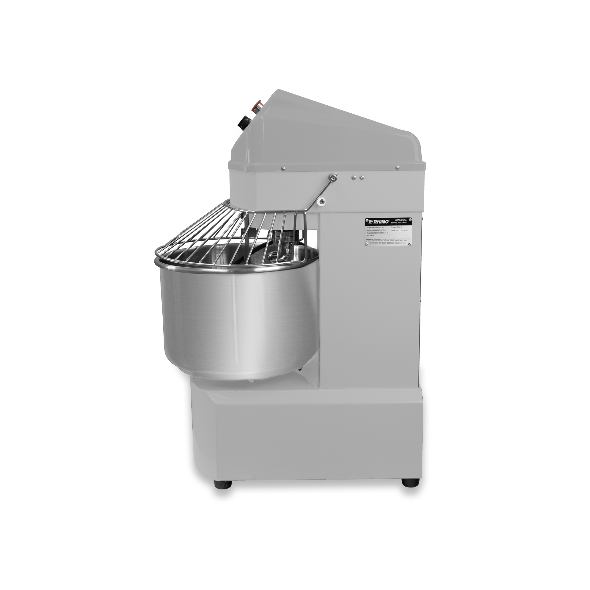 Amasadora de doble acción giratoria 50L.