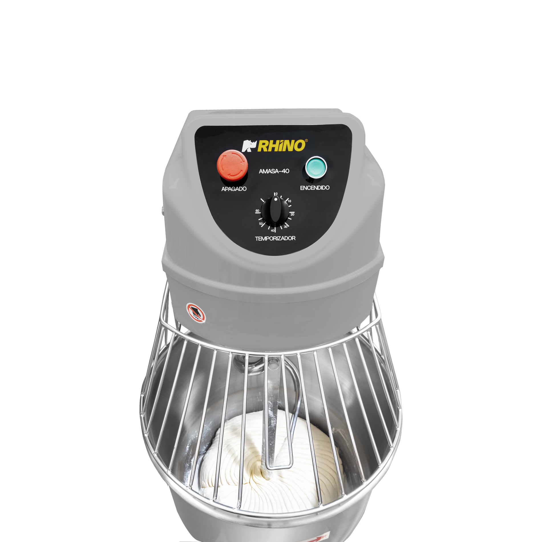 Amasadora de doble acción giratoria 40L.