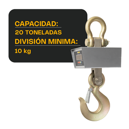 Bascula colgante 20,000 kg / 10 kg