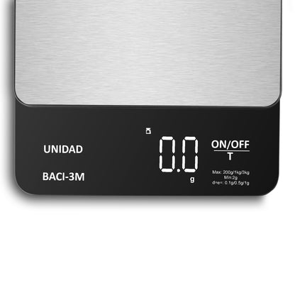Báscula Digital de Precisión de 0.1 g con Capacidad de 3 kg BACI-3M