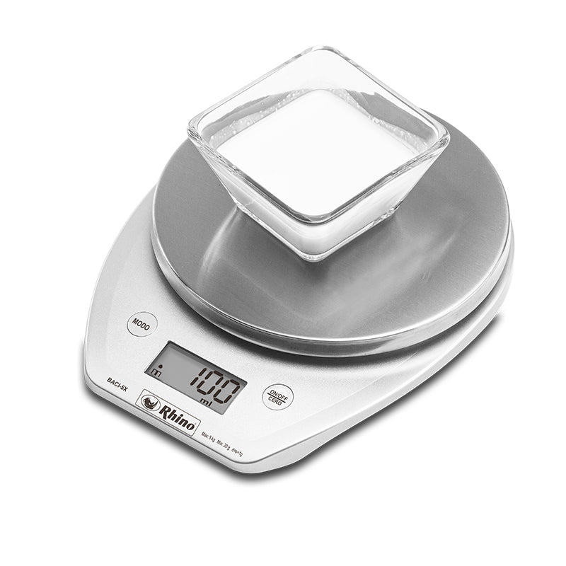 Báscula cálculo de volumen en mililitros