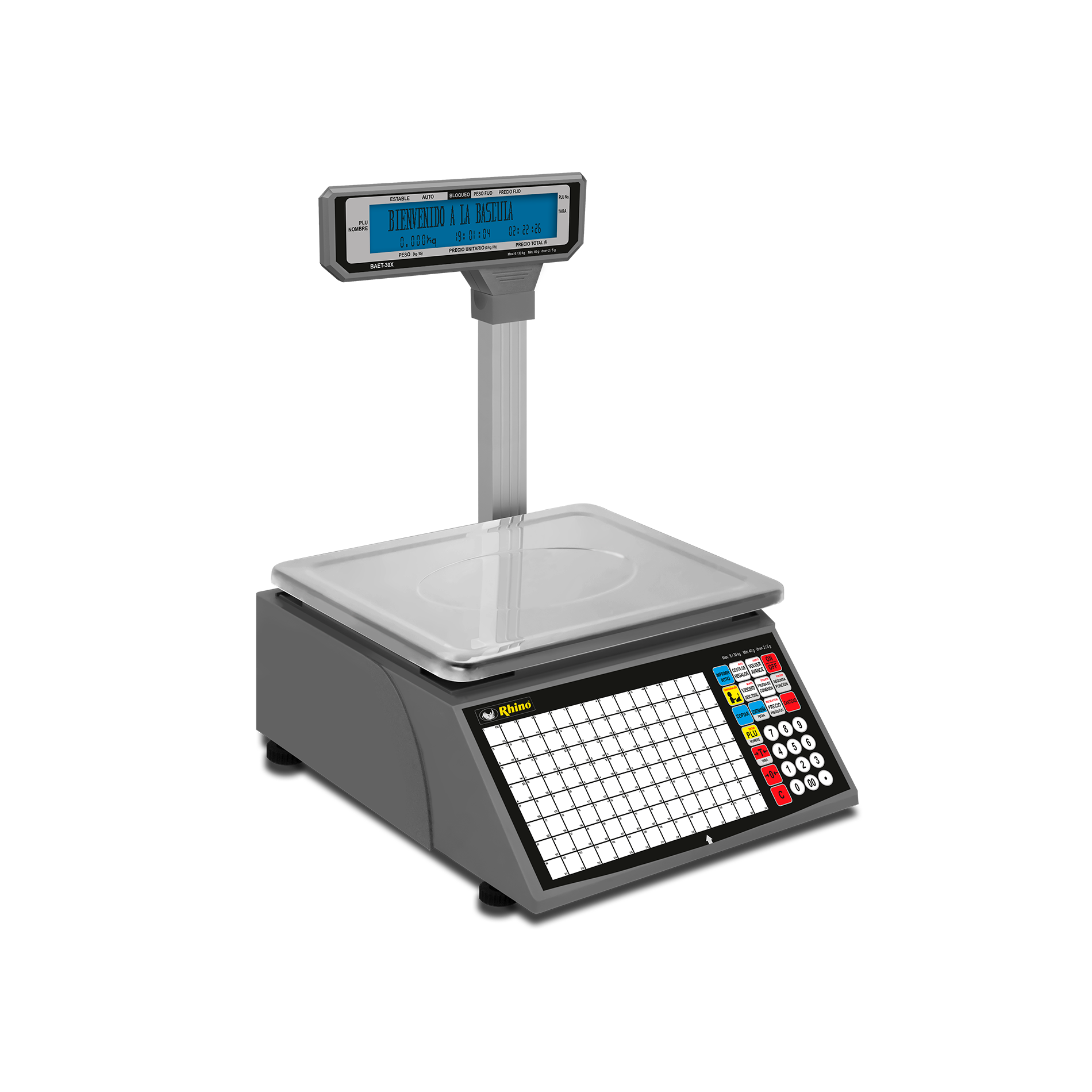 Báscula electrónica con torreta software intuitivo