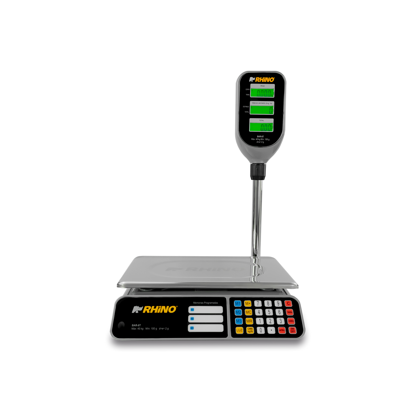 Báscula electrónica con torrete