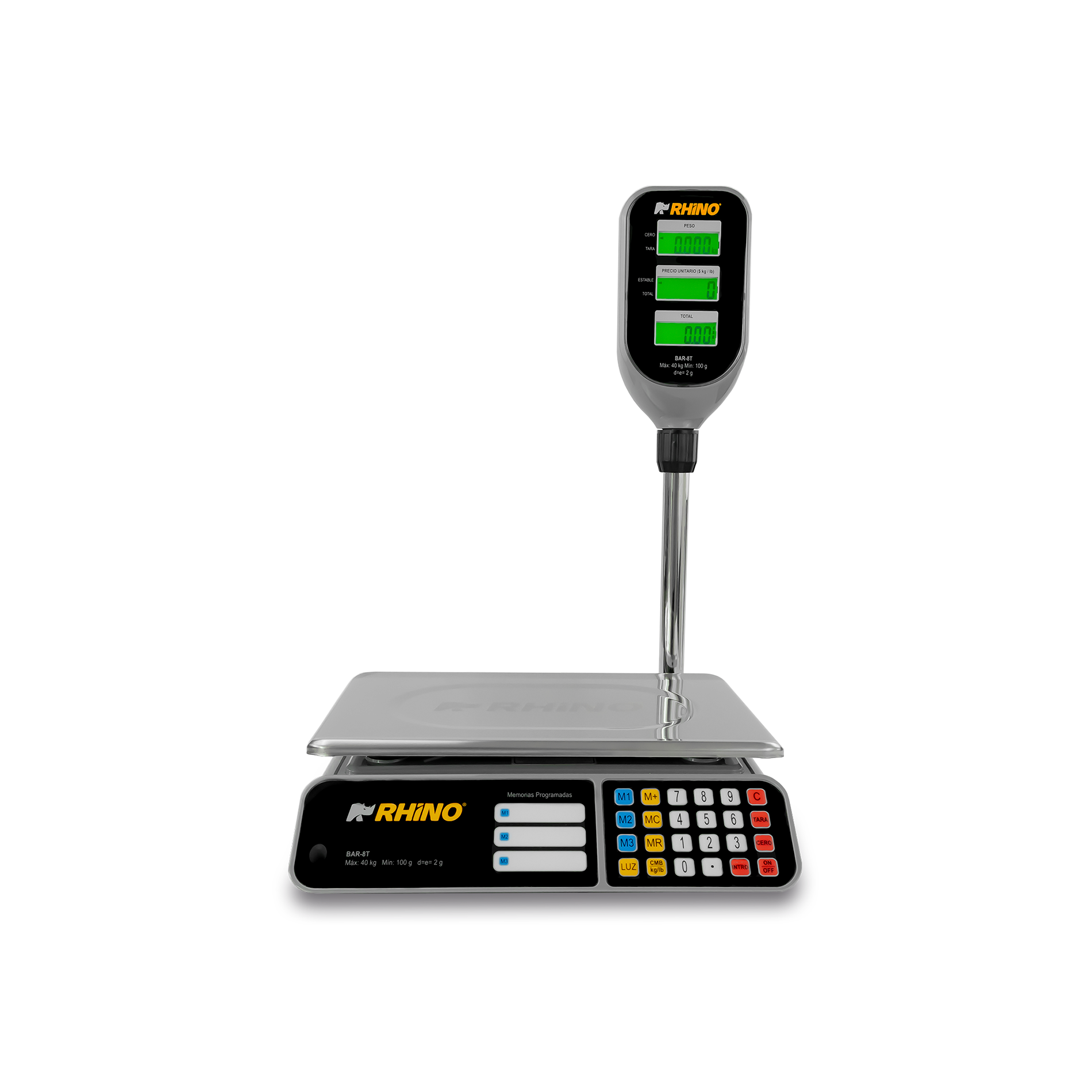 Báscula electrónica con torrete