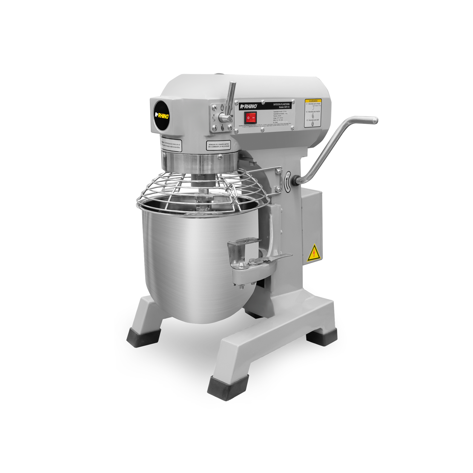 Batidora planetaria, capacidad de 10L