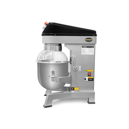 Batidora planetaria, de velocidad variable, capacidad de 20 lt, potencia de 1,000 W.