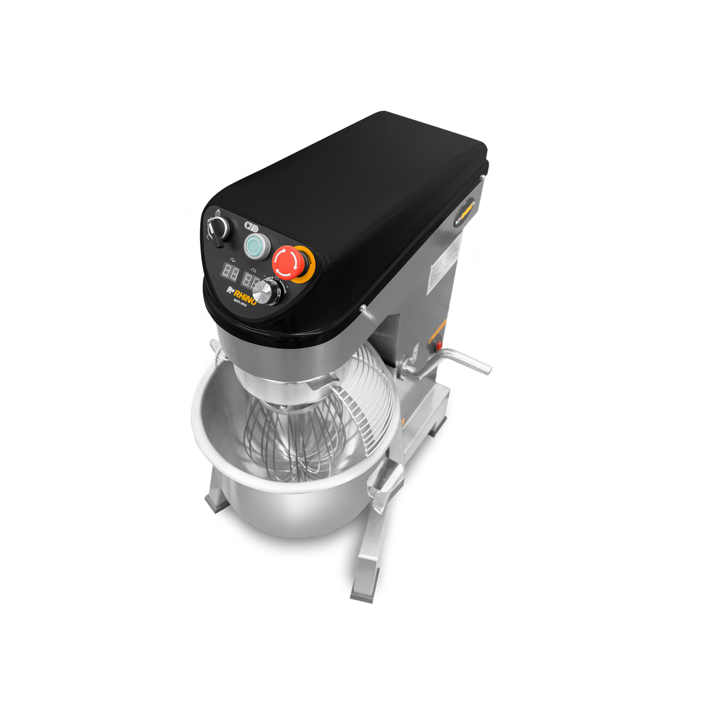 Batidora planetaria, de velocidad variable, capacidad de 20 lt, potencia de 1,000 W.