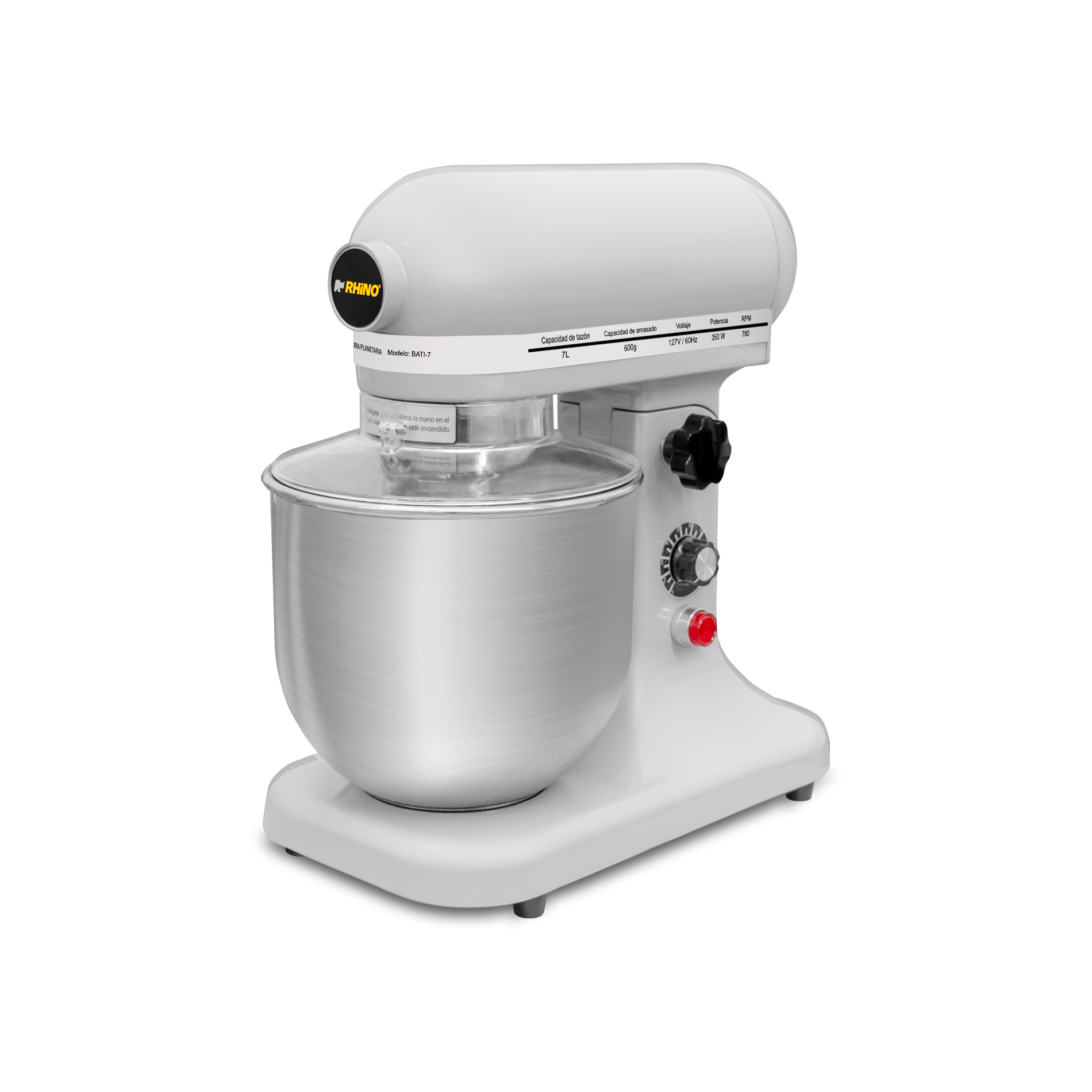 Batidora planetaria, capacidad de 7L
