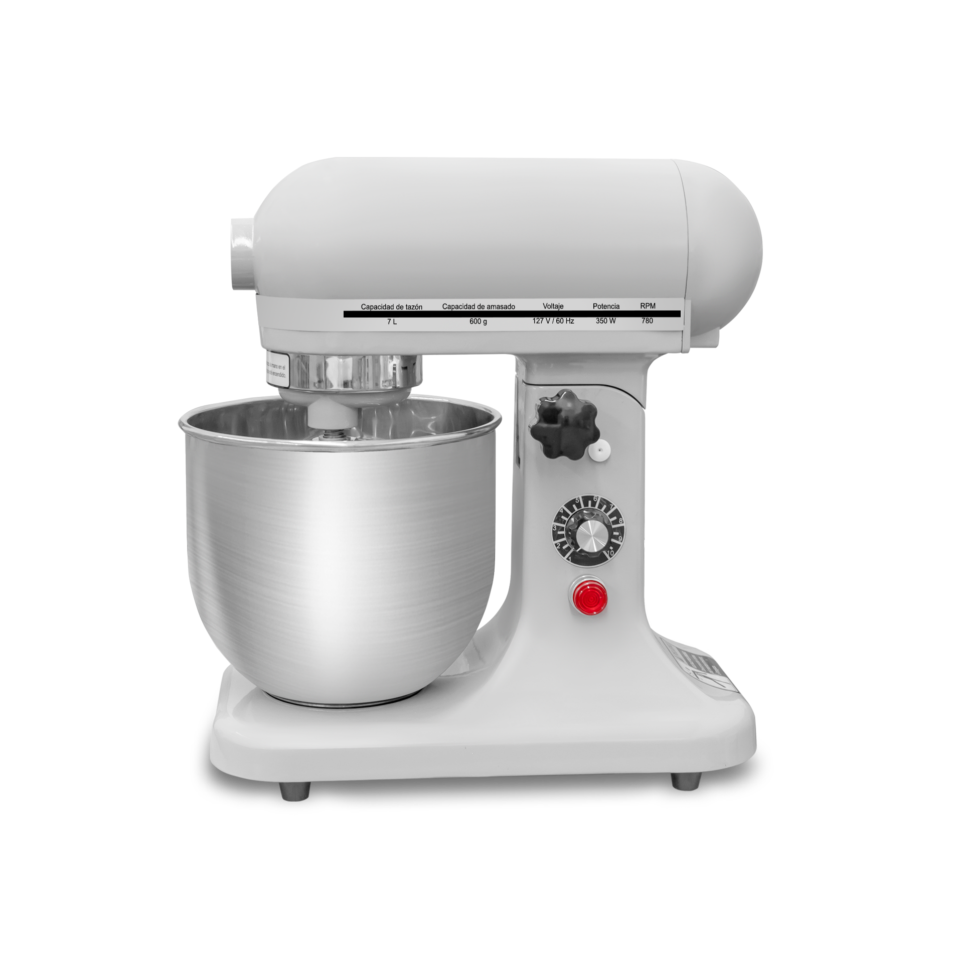 Batidora planetaria, capacidad de 7L