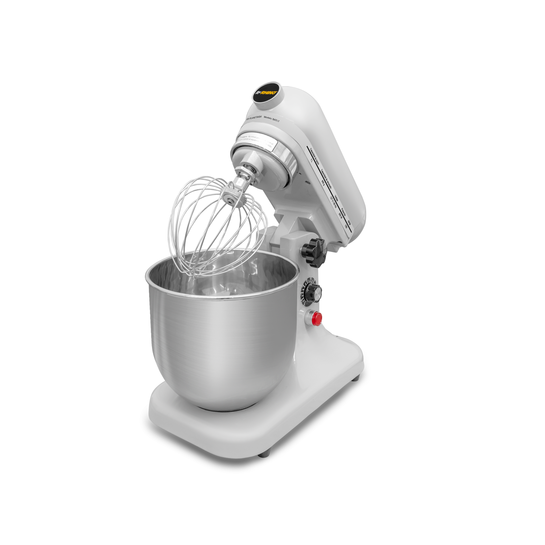 Batidora planetaria, capacidad de 7L