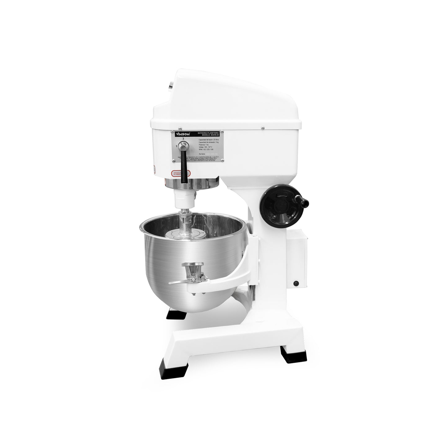 Batidora planetaria, capacidad 19.3 lt, potencia de 750 w