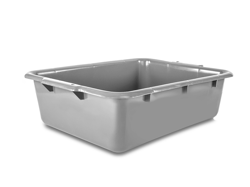 Charola levantamuertos, color gris, 20” x 15” x 5”.