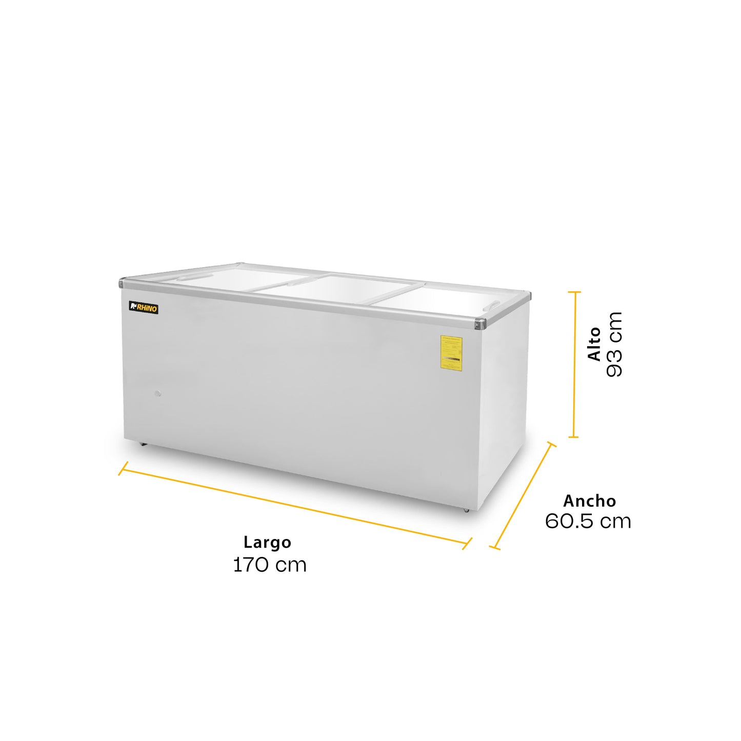 Congelador Tapa de Cristal Plano CONGECRI-12P