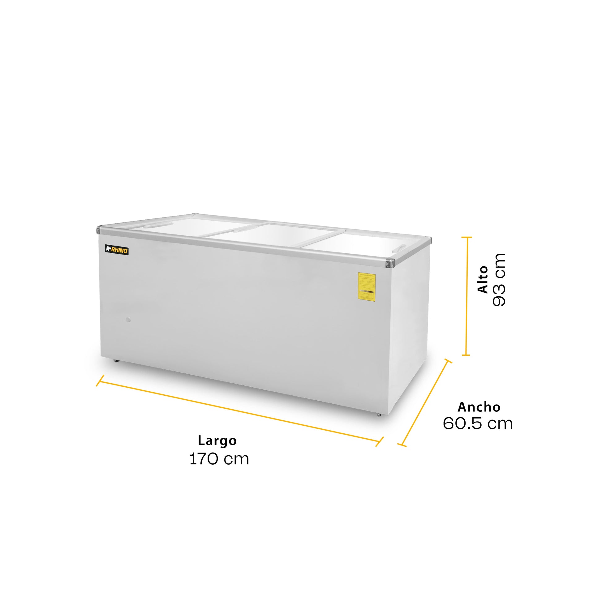 Congelador Tapa de Cristal Plano CONGECRI-12P