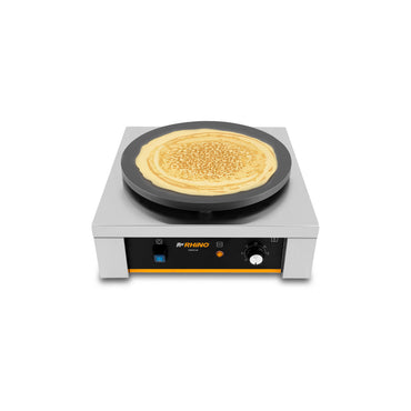 Crepera eléctrica, plato de hierro fundido con teflón de 40 cm de diámetro