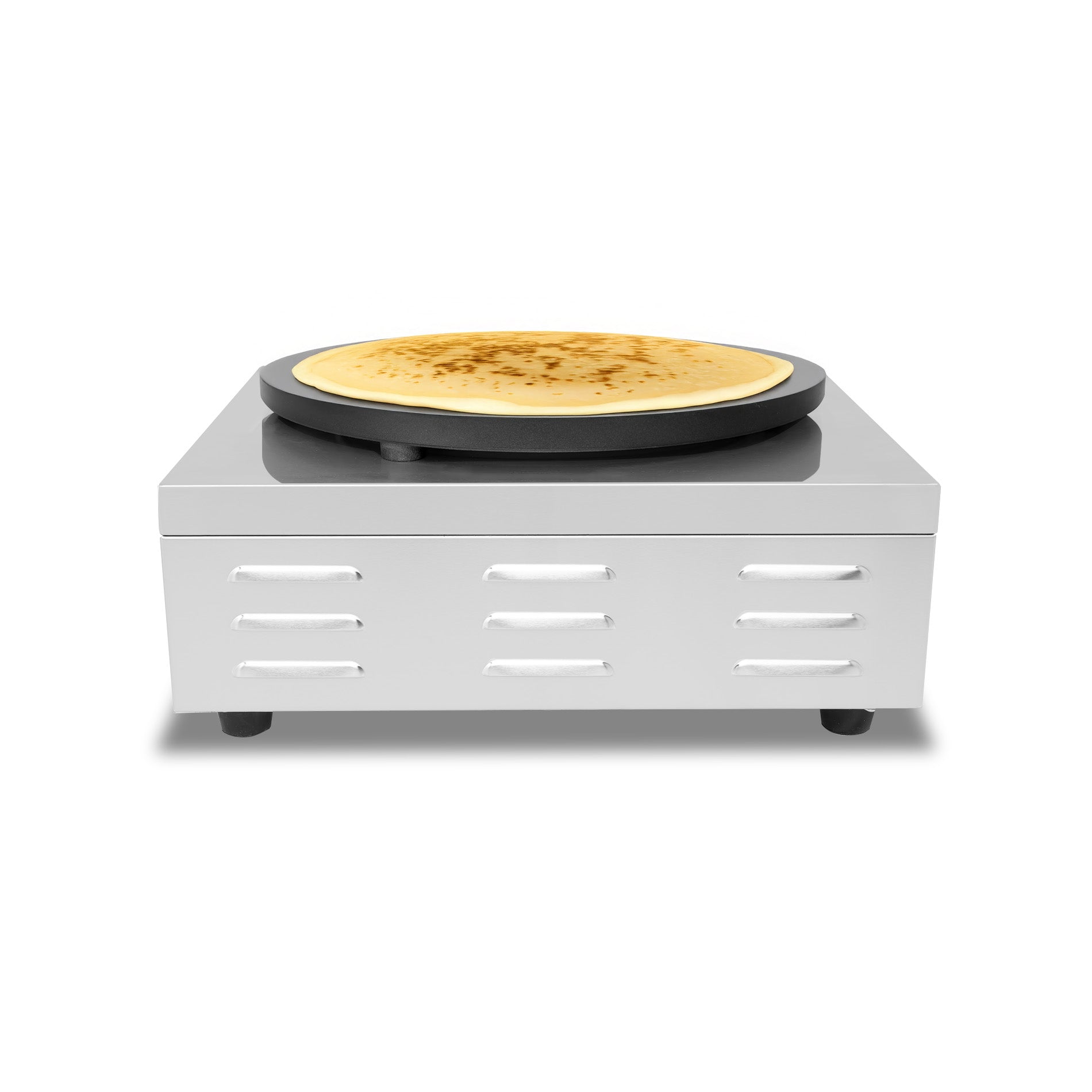 Crepera eléctrica, plato de hierro fundido con teflón de 40 cm de diámetro