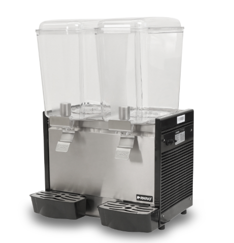 Dispensador de bebidas frías, 2 tanques con capacidad de 18 litros c/u DISBEF-2T