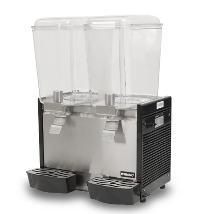 Dispensador de bebidas frías, 2 tanques con capacidad de 18 litros c/u DISBEF-2T