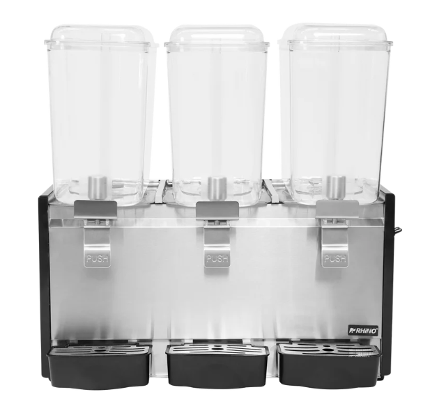 Dispensador de bebidas frías, 2 tanques con capacidad de 18 litros c/u DISBEF-2T