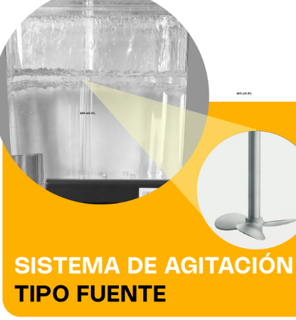 Dispensador de bebidas frías, 2 tanques con capacidad de 18 litros c/u DISBEF-2T
