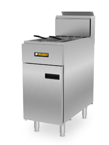 Freidora de gas LP, capacidad de tina de 24 litros. FREI-24LP