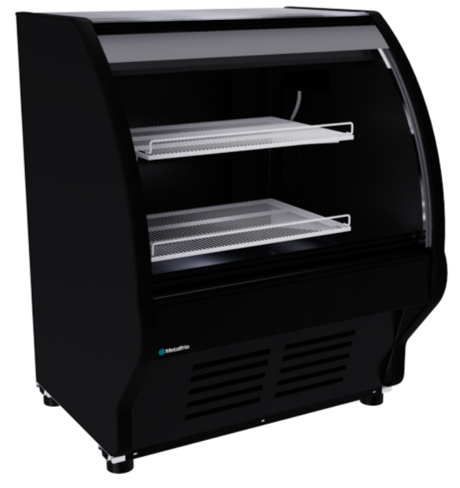 Vitrina cremera con cristal curvo VCM-100