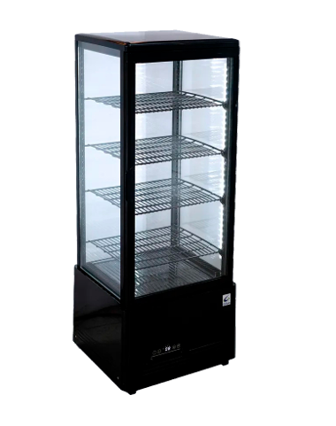Vitrinas refrigeradas con control electrónico y estantes ajustables GD-VV-4C-112
