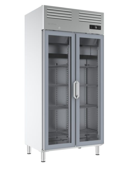 Armario de refrigeración puerta de cristal GN 1/1 SLIM LINE AGN 300/600L Series de 974mm AGN600CR_66