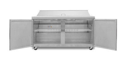 Mesa Refrigerada de Acero Inoxidable para Preparación 15.2 pies MERSAL-60
