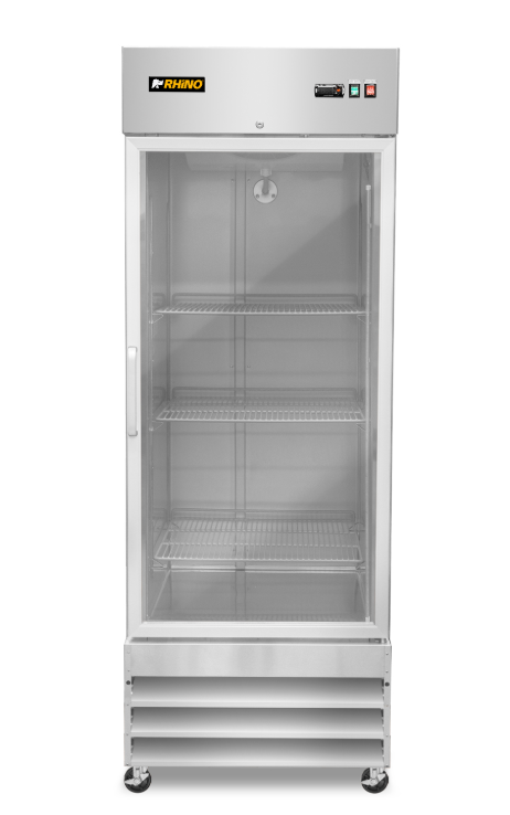 Congelador Vertical de Acero Inoxidable con Puerta de Cristal 21 pies CONVECRI-23
