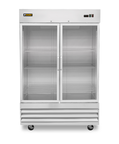 Congelador Vertical de Acero Inoxidable con Puerta de Cristal 41 pies CONVECRI-47