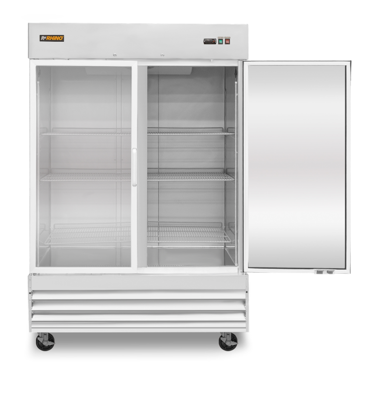 Congelador Vertical de Acero Inoxidable con Puerta de Cristal 41 pies CONVECRI-47