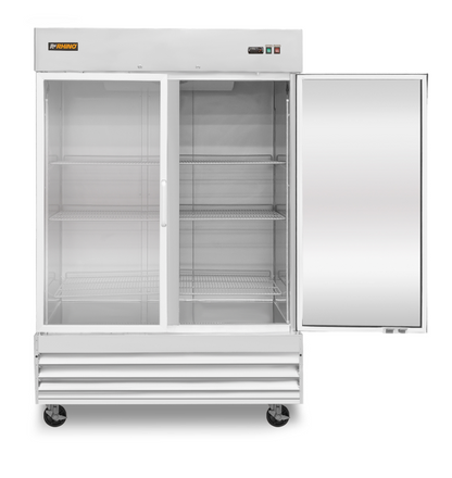 Congelador Vertical de Acero Inoxidable con Puerta de Cristal 41 pies CONVECRI-47