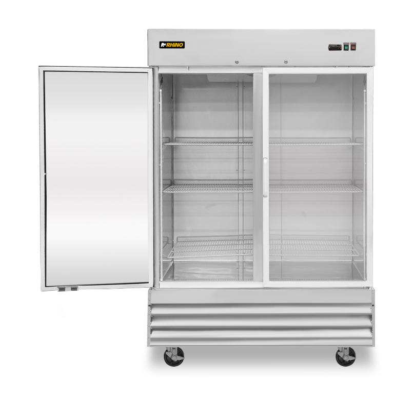 Congelador Vertical de Acero Inoxidable con Puerta de Cristal 41 pies CONVECRI-47