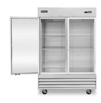 Congelador Vertical de Acero Inoxidable con Puerta de Cristal 41 pies CONVECRI-47