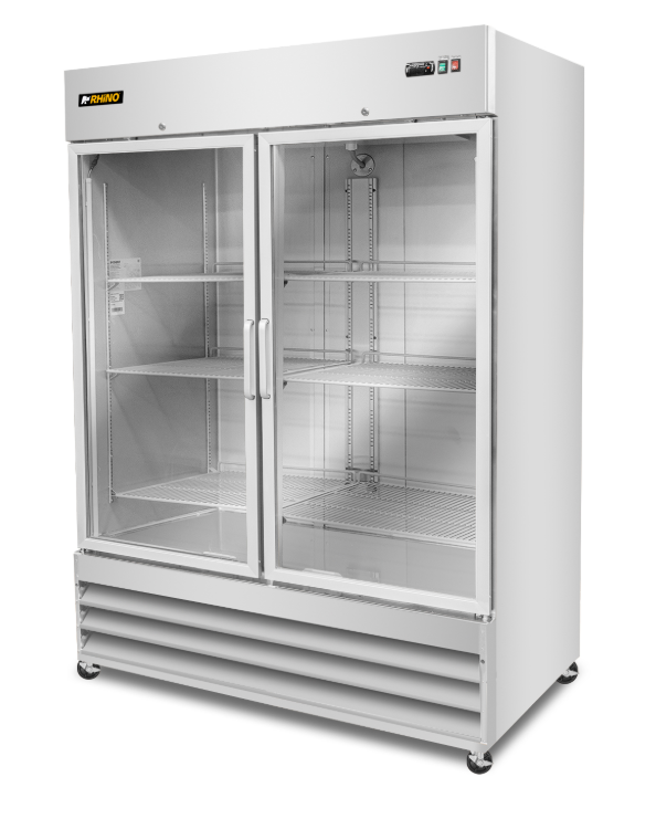 Congelador Vertical de Acero Inoxidable con Puerta de Cristal 41 pies CONVECRI-47
