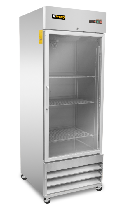 Refrigerador Vertical de Acero Inoxidable con Puerta de Cristal 21 pies REVECRI-23