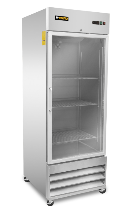 Refrigerador Vertical de Acero Inoxidable con Puerta de Cristal 21 pies REVECRI-23