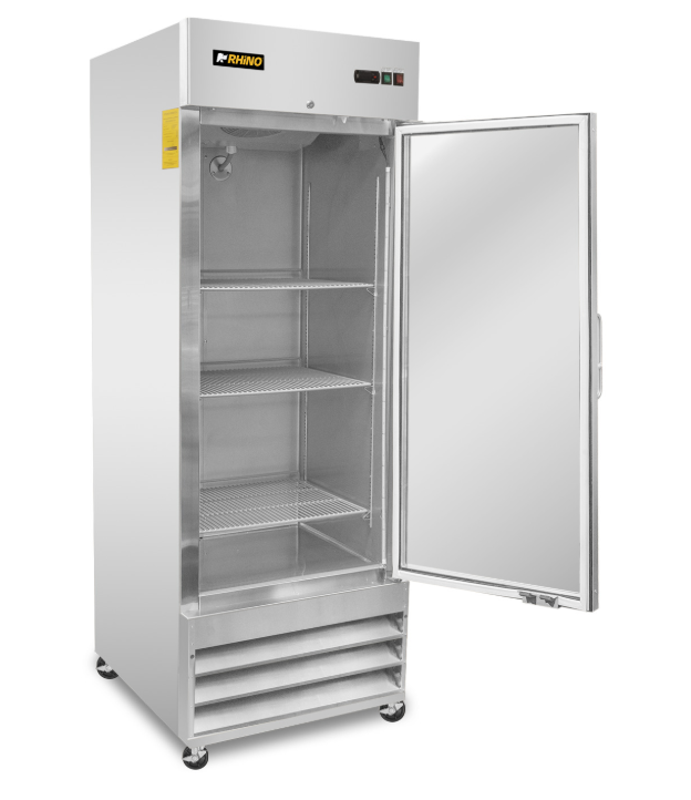 Refrigerador Vertical de Acero Inoxidable con Puerta de Cristal 21 pies REVECRI-23