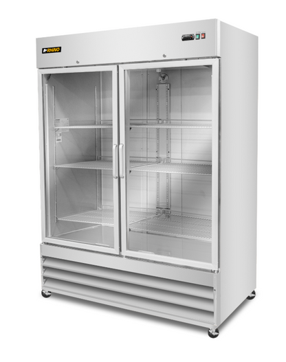 Refrigerador Vertical de Acero Inoxidable con Puerta de Cristal 41 pies REVECRI-47