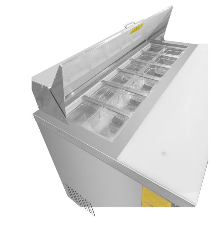 Mesa Refrigerada de Acero Inoxidable para Preparación 12.6 pies MERSAL-48