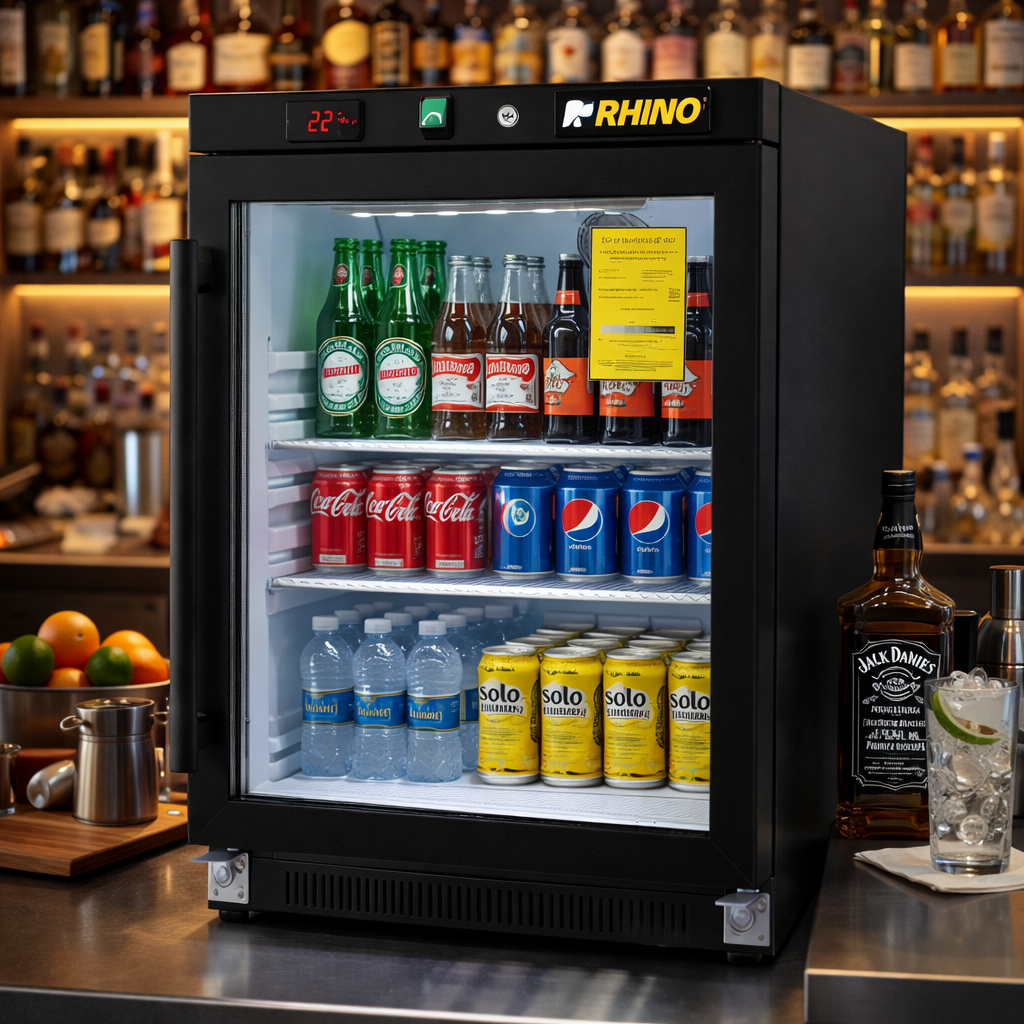 Refrigerador Vertical Puerta de Cristal REVEAB-4C